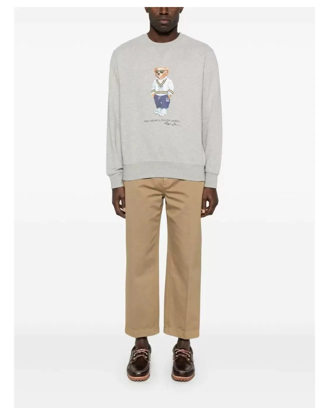 P210 Style number: RL020] RalphLauren/Ralph Lauren 2025 autumn and winter new bear letter printed terry sweatshirt
